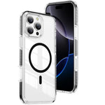 เคสโทรศัพท์ไฮบริด TPU อะคริลิกใสแม่เหล็กเกราะคริสตัล สำหรับ iPhone 17 Pro Max, สำหรับ iPhone 17 Pro, สำหรับ iPhone 17, สำหรับ iPhone Air, สำหรับ iPhone 16 Pro Max, สำหรับ iPhone 16 Pro
