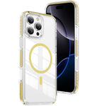 เคสโทรศัพท์ไฮบริด TPU อะคริลิกใสแม่เหล็กเกราะคริสตัล สำหรับ iPhone 17 Pro Max, สำหรับ iPhone 17 Pro, สำหรับ iPhone 17, สำหรับ iPhone Air, สำหรับ iPhone 16 Pro Max, สำหรับ iPhone 16 Pro