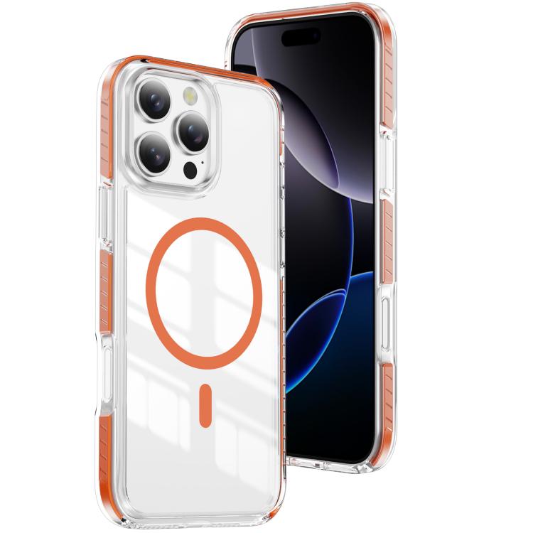 เคสโทรศัพท์ไฮบริด TPU อะคริลิกใสแม่เหล็กเกราะคริสตัล สำหรับ iPhone 17 Pro Max, สำหรับ iPhone 17 Pro, สำหรับ iPhone 17, สำหรับ iPhone Air, สำหรับ iPhone 16 Pro Max, สำหรับ iPhone 16 Pro