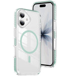 เคสโทรศัพท์ไฮบริด TPU อะคริลิกใสแม่เหล็กเกราะคริสตัล สำหรับ iPhone 16 Plus, สำหรับ iPhone 16, สำหรับ iPhone 15 Pro Max, สำหรับ iPhone 15 Pro, สำหรับ iPhone 15 Plus, สำหรับ iPhone 15