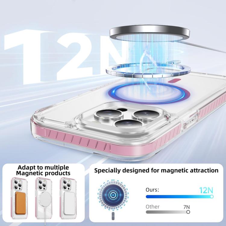 เคสโทรศัพท์ไฮบริด TPU อะคริลิกใสแม่เหล็กเกราะคริสตัล สำหรับ iPhone 14 Plus, สำหรับ iPhone 14 / 13, สำหรับ iPhone 14 Pro, สำหรับ iPhone 14 Pro Max, สำหรับ iPhone 13 Pro Max, สำหรับ iPhone 13 Pro