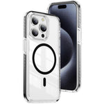 เคสโทรศัพท์ไฮบริด TPU อะคริลิกใสแม่เหล็กเกราะคริสตัล สำหรับ iPhone 14 Plus, สำหรับ iPhone 14 / 13, สำหรับ iPhone 14 Pro, สำหรับ iPhone 14 Pro Max, สำหรับ iPhone 13 Pro Max, สำหรับ iPhone 13 Pro