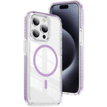 เคสโทรศัพท์ไฮบริด TPU อะคริลิกใสแม่เหล็กเกราะคริสตัล สำหรับ iPhone 14 Plus, สำหรับ iPhone 14 / 13, สำหรับ iPhone 14 Pro, สำหรับ iPhone 14 Pro Max, สำหรับ iPhone 13 Pro Max, สำหรับ iPhone 13 Pro
