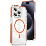 เคสโทรศัพท์ไฮบริด TPU อะคริลิกใสแม่เหล็กเกราะคริสตัล สำหรับ iPhone 14 Plus, สำหรับ iPhone 14 / 13, สำหรับ iPhone 14 Pro, สำหรับ iPhone 14 Pro Max, สำหรับ iPhone 13 Pro Max, สำหรับ iPhone 13 Pro