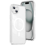 เคสโทรศัพท์ไฮบริด TPU อะคริลิกใสแม่เหล็กเกราะคริสตัล สำหรับ iPhone 16 Plus, สำหรับ iPhone 16, สำหรับ iPhone 15 Pro Max, สำหรับ iPhone 15 Pro, สำหรับ iPhone 15 Plus, สำหรับ iPhone 15