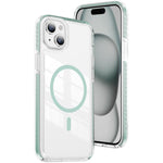เคสโทรศัพท์ไฮบริด TPU อะคริลิกใสแม่เหล็กเกราะคริสตัล สำหรับ iPhone 16 Plus, สำหรับ iPhone 16, สำหรับ iPhone 15 Pro Max, สำหรับ iPhone 15 Pro, สำหรับ iPhone 15 Plus, สำหรับ iPhone 15