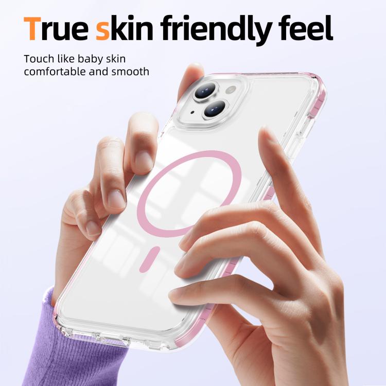 เคสโทรศัพท์ไฮบริด TPU อะคริลิกใสแม่เหล็กเกราะคริสตัล สำหรับ iPhone 14 Plus, สำหรับ iPhone 14 / 13, สำหรับ iPhone 14 Pro, สำหรับ iPhone 14 Pro Max, สำหรับ iPhone 13 Pro Max, สำหรับ iPhone 13 Pro