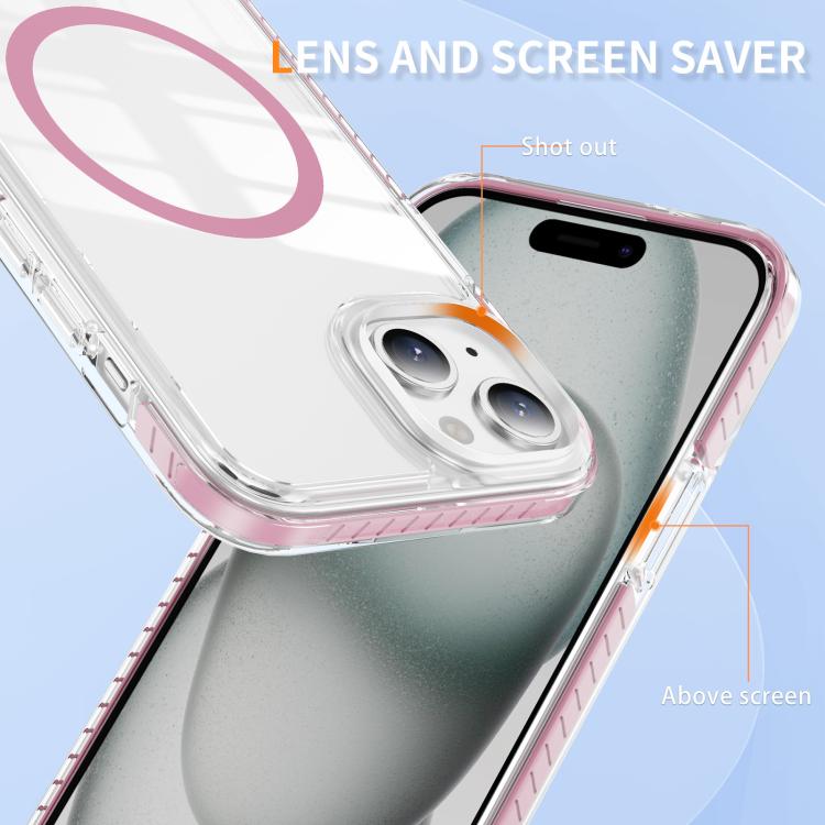 เคสโทรศัพท์ไฮบริด TPU อะคริลิกใสแม่เหล็กเกราะคริสตัล สำหรับ iPhone 14 Plus, สำหรับ iPhone 14 / 13, สำหรับ iPhone 14 Pro, สำหรับ iPhone 14 Pro Max, สำหรับ iPhone 13 Pro Max, สำหรับ iPhone 13 Pro