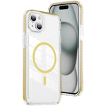 เคสโทรศัพท์ไฮบริด TPU อะคริลิกใสแม่เหล็กเกราะคริสตัล สำหรับ iPhone 14 Plus, สำหรับ iPhone 14 / 13, สำหรับ iPhone 14 Pro, สำหรับ iPhone 14 Pro Max, สำหรับ iPhone 13 Pro Max, สำหรับ iPhone 13 Pro
