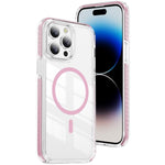 เคสโทรศัพท์ไฮบริด TPU อะคริลิกใสแม่เหล็กเกราะคริสตัล สำหรับ iPhone 14 Plus, สำหรับ iPhone 14 / 13, สำหรับ iPhone 14 Pro, สำหรับ iPhone 14 Pro Max, สำหรับ iPhone 13 Pro Max, สำหรับ iPhone 13 Pro