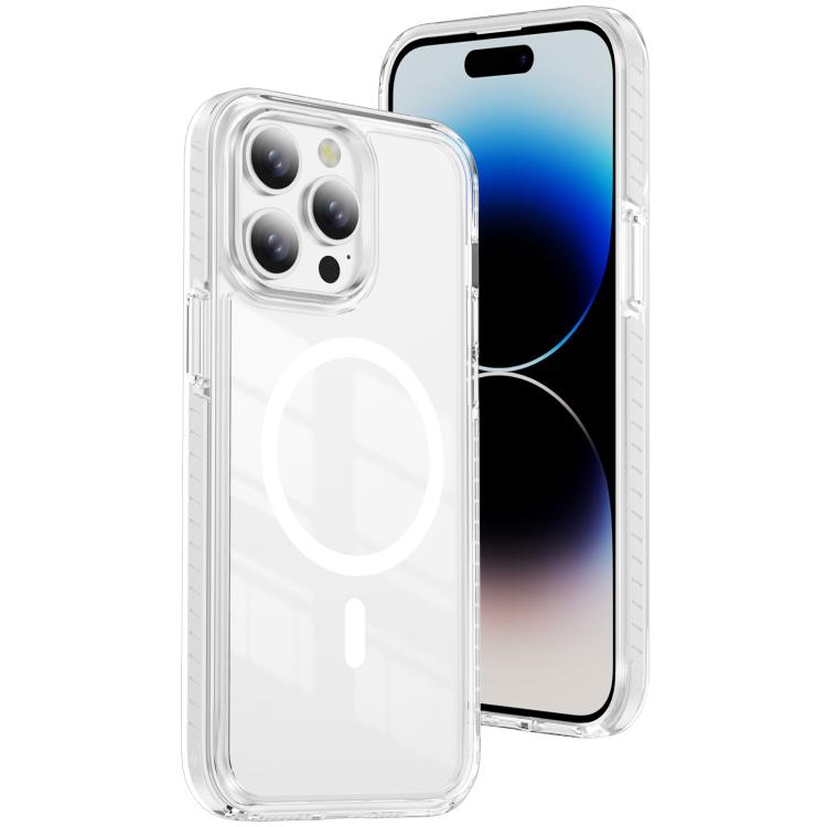เคสโทรศัพท์ไฮบริด TPU อะคริลิกใสแม่เหล็กเกราะคริสตัล สำหรับ iPhone 14 Plus, สำหรับ iPhone 14 / 13, สำหรับ iPhone 14 Pro, สำหรับ iPhone 14 Pro Max, สำหรับ iPhone 13 Pro Max, สำหรับ iPhone 13 Pro