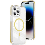 เคสโทรศัพท์ไฮบริด TPU อะคริลิกใสแม่เหล็กเกราะคริสตัล สำหรับ iPhone 14 Plus, สำหรับ iPhone 14 / 13, สำหรับ iPhone 14 Pro, สำหรับ iPhone 14 Pro Max, สำหรับ iPhone 13 Pro Max, สำหรับ iPhone 13 Pro