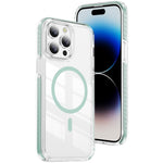 เคสโทรศัพท์ไฮบริด TPU อะคริลิกใสแม่เหล็กเกราะคริสตัล สำหรับ iPhone 14 Plus, สำหรับ iPhone 14 / 13, สำหรับ iPhone 14 Pro, สำหรับ iPhone 14 Pro Max, สำหรับ iPhone 13 Pro Max, สำหรับ iPhone 13 Pro