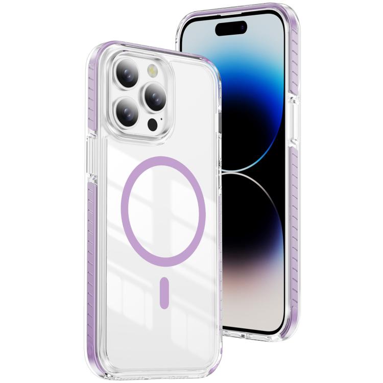เคสโทรศัพท์ไฮบริด TPU อะคริลิกใสแม่เหล็กเกราะคริสตัล สำหรับ iPhone 14 Plus, สำหรับ iPhone 14 / 13, สำหรับ iPhone 14 Pro, สำหรับ iPhone 14 Pro Max, สำหรับ iPhone 13 Pro Max, สำหรับ iPhone 13 Pro