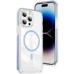 เคสโทรศัพท์ไฮบริด TPU อะคริลิกใสแม่เหล็กเกราะคริสตัล สำหรับ iPhone 14 Plus, สำหรับ iPhone 14 / 13, สำหรับ iPhone 14 Pro, สำหรับ iPhone 14 Pro Max, สำหรับ iPhone 13 Pro Max, สำหรับ iPhone 13 Pro