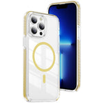 เคสโทรศัพท์ไฮบริด TPU อะคริลิกใสแม่เหล็กเกราะคริสตัล สำหรับ iPhone 14 Plus, สำหรับ iPhone 14 / 13, สำหรับ iPhone 14 Pro, สำหรับ iPhone 14 Pro Max, สำหรับ iPhone 13 Pro Max, สำหรับ iPhone 13 Pro
