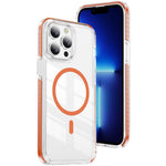 เคสโทรศัพท์ไฮบริด TPU อะคริลิกใสแม่เหล็กเกราะคริสตัล สำหรับ iPhone 14 Plus, สำหรับ iPhone 14 / 13, สำหรับ iPhone 14 Pro, สำหรับ iPhone 14 Pro Max, สำหรับ iPhone 13 Pro Max, สำหรับ iPhone 13 Pro