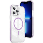 เคสโทรศัพท์ไฮบริด TPU อะคริลิกใสแม่เหล็กเกราะคริสตัล สำหรับ iPhone 14 Plus, สำหรับ iPhone 14 / 13, สำหรับ iPhone 14 Pro, สำหรับ iPhone 14 Pro Max, สำหรับ iPhone 13 Pro Max, สำหรับ iPhone 13 Pro