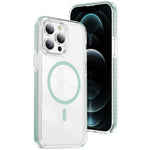 เคสโทรศัพท์คริสตัลใสกันแม่เหล็กอะคริลิคไฮบริด TPU สำหรับ iPhone 12 / 12 Pro, สำหรับ iPhone 12 Pro Max