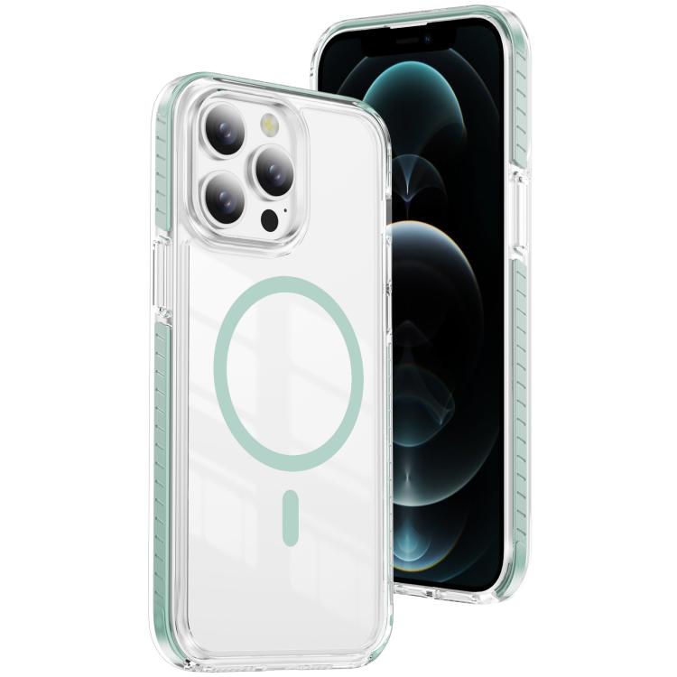 เคสโทรศัพท์คริสตัลใสกันแม่เหล็กอะคริลิคไฮบริด TPU สำหรับ iPhone 12 / 12 Pro, สำหรับ iPhone 12 Pro Max