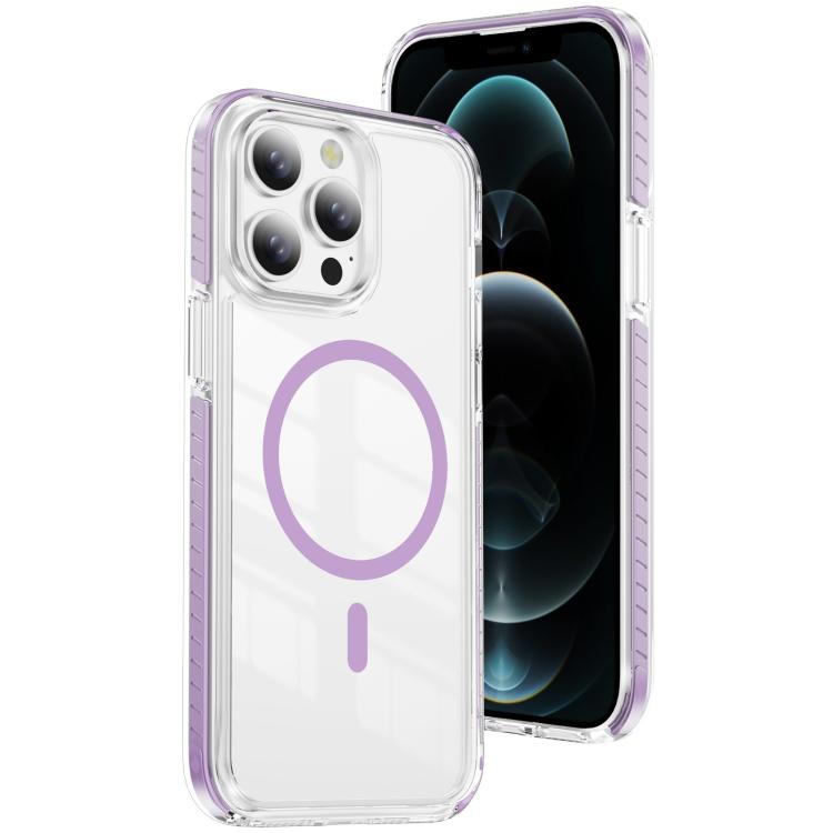 เคสโทรศัพท์คริสตัลใสกันแม่เหล็กอะคริลิคไฮบริด TPU สำหรับ iPhone 12 / 12 Pro, สำหรับ iPhone 12 Pro Max