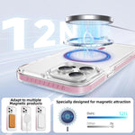 เคสโทรศัพท์คริสตัลใสกันแม่เหล็กอะคริลิคไฮบริด TPU สำหรับ iPhone 12 / 12 Pro, สำหรับ iPhone 12 Pro Max