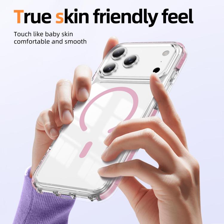 เคสโทรศัพท์ไฮบริด TPU อะคริลิกใสแม่เหล็กเกราะคริสตัล สำหรับ iPhone 17 Pro Max, สำหรับ iPhone 17 Pro, สำหรับ iPhone 17, สำหรับ iPhone Air, สำหรับ iPhone 16 Pro Max, สำหรับ iPhone 16 Pro