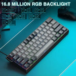 คีย์บอร์ดสาย AULA WIN60HE Pro Edition 60 ปุ่ม ไฟ RGB