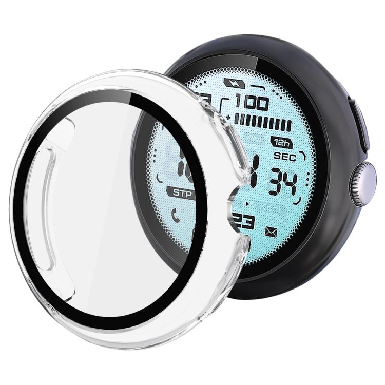 xDfind ฟิล์มกระจกนิรภัยเคลือบน้ำมันแบบรวมสำหรับนาฬิกา PC, สำหรับ Google Pixel Watch 4 / 3 ขนาด 45 มม., สำหรับ Google Pixel Watch 4 / 3 / 2 / 1 ขนาด 41 มม.