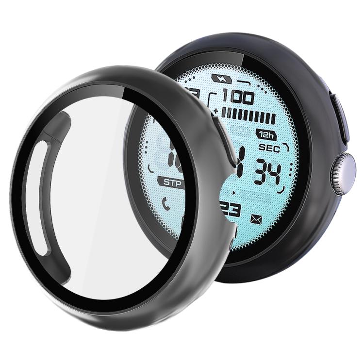 xDfind ฟิล์มกระจกนิรภัยเคลือบน้ำมันแบบรวมสำหรับนาฬิกา PC, สำหรับ Google Pixel Watch 4 / 3 ขนาด 45 มม., สำหรับ Google Pixel Watch 4 / 3 / 2 / 1 ขนาด 41 มม.