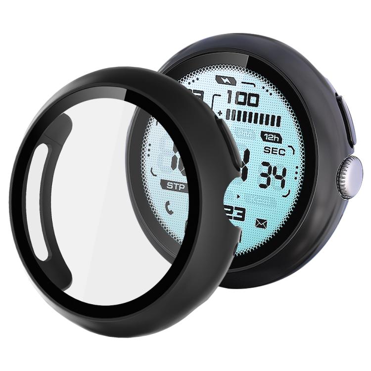 xDfind ฟิล์มกระจกนิรภัยเคลือบน้ำมันแบบรวมสำหรับนาฬิกา PC, สำหรับ Google Pixel Watch 4 / 3 ขนาด 45 มม., สำหรับ Google Pixel Watch 4 / 3 / 2 / 1 ขนาด 41 มม.