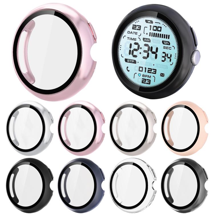 xDfind ฟิล์มกระจกนิรภัยเคลือบน้ำมันแบบรวมสำหรับนาฬิกา PC, สำหรับ Google Pixel Watch 4 / 3 ขนาด 45 มม., สำหรับ Google Pixel Watch 4 / 3 / 2 / 1 ขนาด 41 มม.