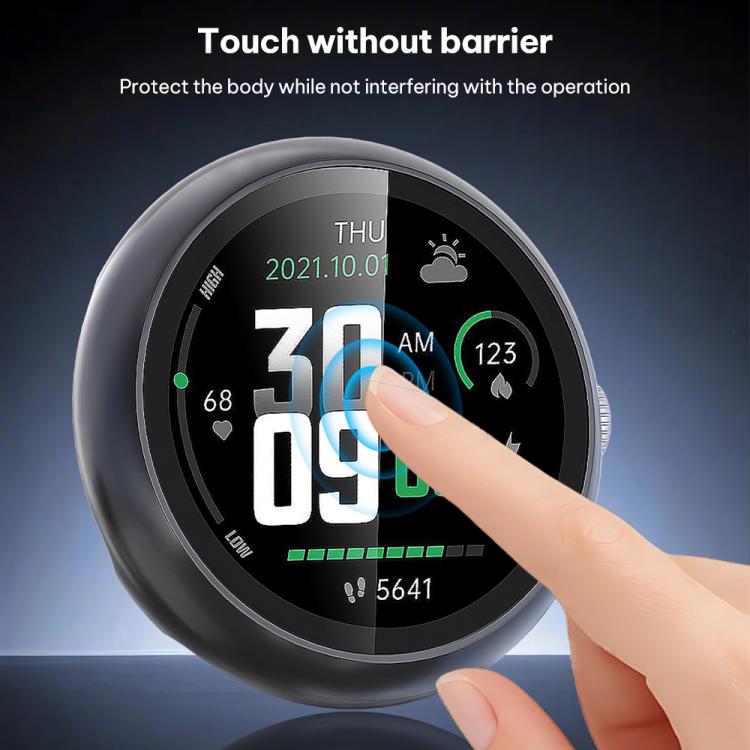 xDfind ฟิล์มกระจกนิรภัยเคลือบน้ำมันแบบรวมสำหรับนาฬิกา PC, สำหรับ Google Pixel Watch 4 / 3 ขนาด 45 มม., สำหรับ Google Pixel Watch 4 / 3 / 2 / 1 ขนาด 41 มม.
