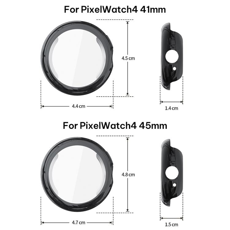 ฟิล์มกระจกนิรภัย xDfind พร้อมปลอก TPU สำหรับนาฬิกา Google Pixel Watch 4 / 3 ขนาด 45 มม., สำหรับ Google Pixel Watch 4 / 3 / 2 / 1 ขนาด 41 มม.