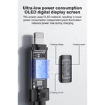 สายชาร์จและข้อมูล Yesido CA138L 12W 2.4A USB เป็น 8 พิน พร้อมจอแสดงผล OLED, USB เป็น 8 พิน