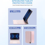 เคสแท็บเล็ตหนังพร้อมคีย์บอร์ดบลูทูธและทัชแพด สำหรับ iPad 2025 / 2022, สำหรับ iPad Air 13 2025 / 2024 / Pro 12.9 2022