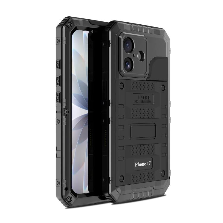 เคสโทรศัพท์ซิลิโคนผสมโลหะกันน้ำกันฝุ่นกันกระแทก สำหรับ iPhone 17 Pro Max, สำหรับ iPhone 17 Pro, สำหรับ iPhone 17, สำหรับ iPhone Air