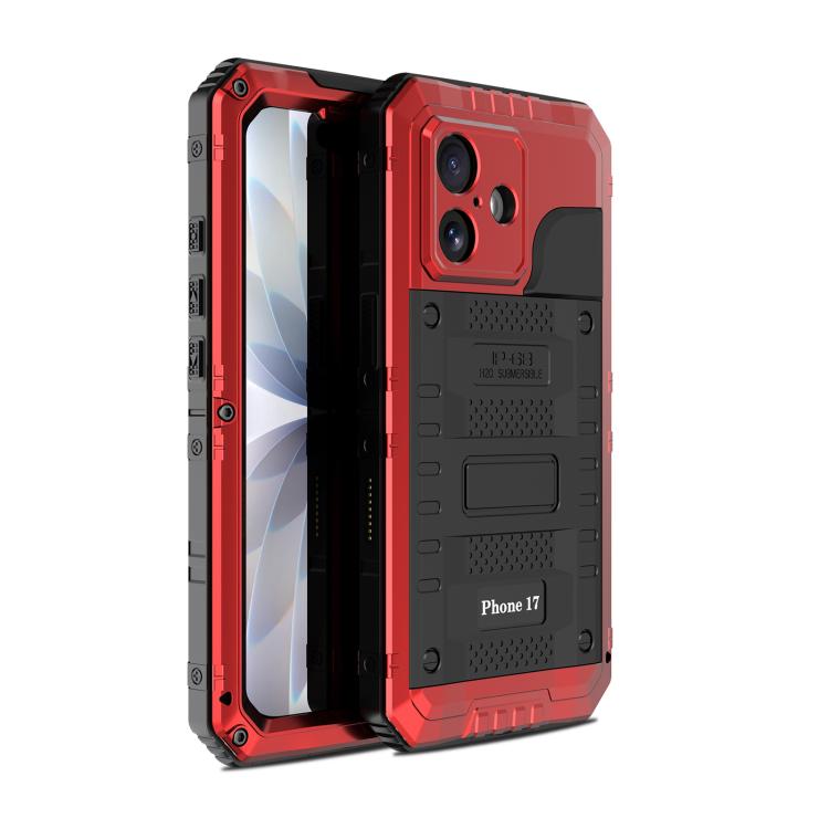 เคสโทรศัพท์ซิลิโคนผสมโลหะกันน้ำกันฝุ่นกันกระแทก สำหรับ iPhone 17 Pro Max, สำหรับ iPhone 17 Pro, สำหรับ iPhone 17, สำหรับ iPhone Air