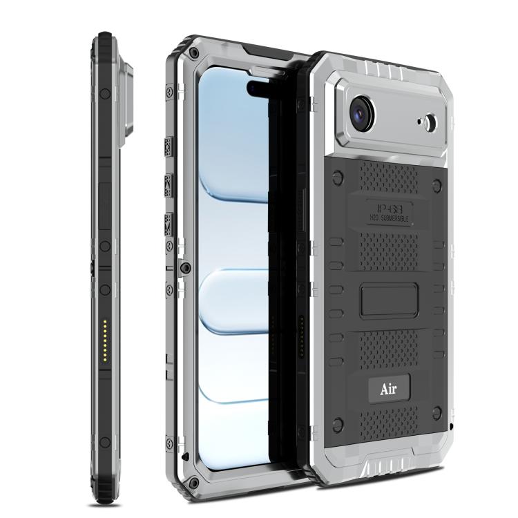 เคสโทรศัพท์ซิลิโคนผสมโลหะกันน้ำกันฝุ่นกันกระแทก สำหรับ iPhone 17 Pro Max, สำหรับ iPhone 17 Pro, สำหรับ iPhone 17, สำหรับ iPhone Air