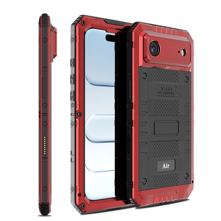 เคสโทรศัพท์ซิลิโคนผสมโลหะกันน้ำกันฝุ่นกันกระแทก สำหรับ iPhone 17 Pro Max, สำหรับ iPhone 17 Pro, สำหรับ iPhone 17, สำหรับ iPhone Air