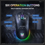 เมาส์ไร้สาย ONIKUMA CW935 12800DPI 2.4GHz + BT + สายเคเบิล แบบสามโหมด ไฟ RGB, CW935