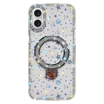 เคสโทรศัพท์ IMD สองด้านประดับเพชรกลิตเตอร์พร้อมขาตั้ง สำหรับ iPhone 17 Pro Max, สำหรับ iPhone 17 Pro, สำหรับ iPhone 17, สำหรับ iPhone Air, สำหรับ iPhone 16 Pro Max, สำหรับ iPhone 16 Pro, สำหรับ iPhone 16 Plus, สำหรับ iPhone 16