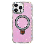 เคสโทรศัพท์ IMD สองด้านประดับเพชรกลิตเตอร์พร้อมขาตั้ง สำหรับ iPhone 17 Pro Max, สำหรับ iPhone 17 Pro, สำหรับ iPhone 17, สำหรับ iPhone Air, สำหรับ iPhone 16 Pro Max, สำหรับ iPhone 16 Pro, สำหรับ iPhone 16 Plus, สำหรับ iPhone 16