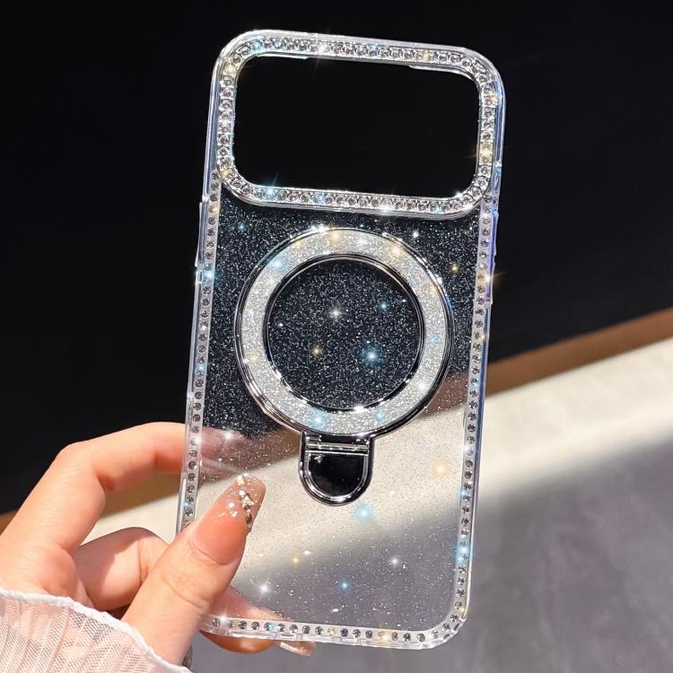 เคสโทรศัพท์ IMD สองด้านประดับเพชรกลิตเตอร์พร้อมขาตั้ง สำหรับ iPhone 15 Pro Max, สำหรับ iPhone 15 Pro, สำหรับ iPhone 15, สำหรับ iPhone 14, สำหรับ iPhone 14 Pro, สำหรับ iPhone 14 Pro Max, สำหรับ iPhone 13 Pro Max, สำหรับ iPhone 13 Pro