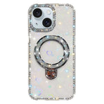 เคสโทรศัพท์ IMD สองด้านประดับเพชรกลิตเตอร์พร้อมขาตั้ง สำหรับ iPhone 15 Pro Max, สำหรับ iPhone 15 Pro, สำหรับ iPhone 15, สำหรับ iPhone 14, สำหรับ iPhone 14 Pro, สำหรับ iPhone 14 Pro Max, สำหรับ iPhone 13 Pro Max, สำหรับ iPhone 13 Pro