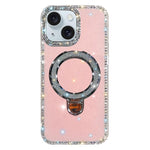 เคสโทรศัพท์ IMD สองด้านประดับเพชรกลิตเตอร์พร้อมขาตั้ง สำหรับ iPhone 15 Pro Max, สำหรับ iPhone 15 Pro, สำหรับ iPhone 15, สำหรับ iPhone 14, สำหรับ iPhone 14 Pro, สำหรับ iPhone 14 Pro Max, สำหรับ iPhone 13 Pro Max, สำหรับ iPhone 13 Pro