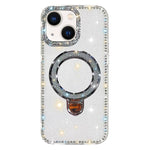 เคสโทรศัพท์ IMD สองด้านประดับเพชรกลิตเตอร์พร้อมขาตั้ง สำหรับ iPhone 15 Pro Max, สำหรับ iPhone 15 Pro, สำหรับ iPhone 15, สำหรับ iPhone 14, สำหรับ iPhone 14 Pro, สำหรับ iPhone 14 Pro Max, สำหรับ iPhone 13 Pro Max, สำหรับ iPhone 13 Pro