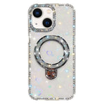 เคสโทรศัพท์ IMD สองด้านประดับเพชรกลิตเตอร์พร้อมขาตั้ง สำหรับ iPhone 15 Pro Max, สำหรับ iPhone 15 Pro, สำหรับ iPhone 15, สำหรับ iPhone 14, สำหรับ iPhone 14 Pro, สำหรับ iPhone 14 Pro Max, สำหรับ iPhone 13 Pro Max, สำหรับ iPhone 13 Pro
