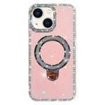เคสโทรศัพท์ IMD สองด้านประดับเพชรกลิตเตอร์พร้อมขาตั้ง สำหรับ iPhone 15 Pro Max, สำหรับ iPhone 15 Pro, สำหรับ iPhone 15, สำหรับ iPhone 14, สำหรับ iPhone 14 Pro, สำหรับ iPhone 14 Pro Max, สำหรับ iPhone 13 Pro Max, สำหรับ iPhone 13 Pro