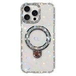 เคสโทรศัพท์ IMD สองด้านประดับเพชรกลิตเตอร์พร้อมขาตั้ง สำหรับ iPhone 15 Pro Max, สำหรับ iPhone 15 Pro, สำหรับ iPhone 15, สำหรับ iPhone 14, สำหรับ iPhone 14 Pro, สำหรับ iPhone 14 Pro Max, สำหรับ iPhone 13 Pro Max, สำหรับ iPhone 13 Pro